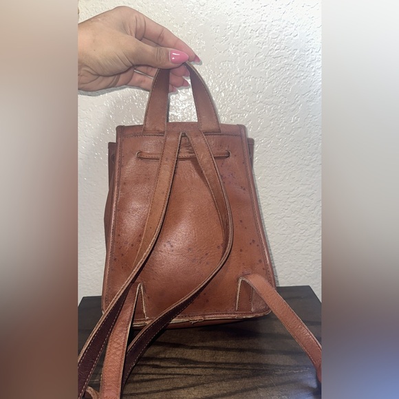 Coach Vintage Brown Leather Day Pack 9960 - Picture 3 of 11